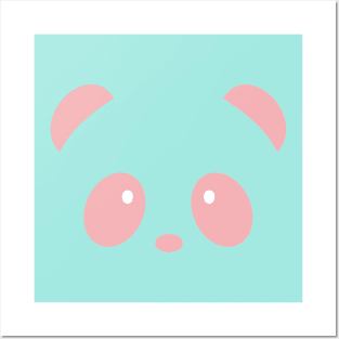 Cute Pink Panda Design Posters and Art